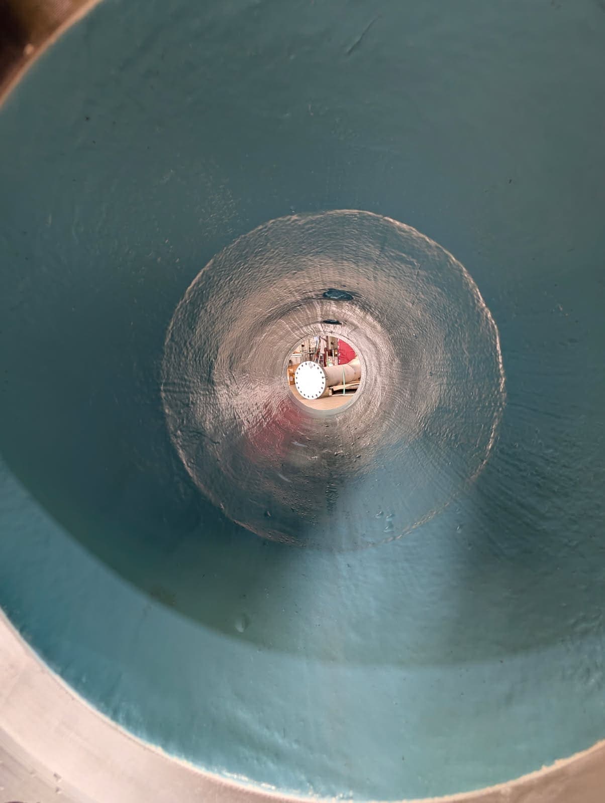 Detail of flanged connections on the fabricated duplex piping