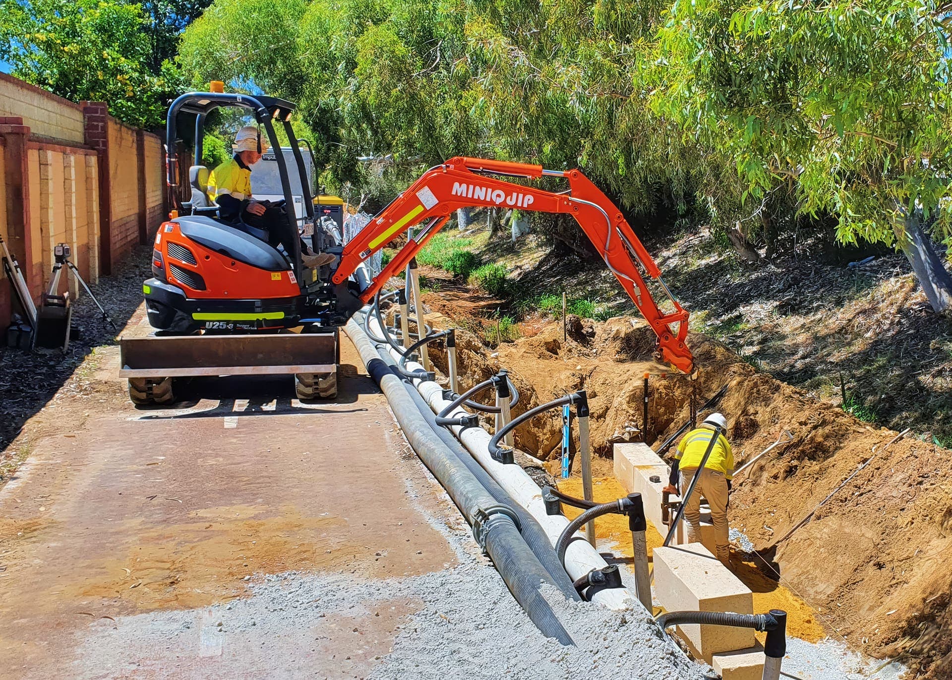 The upgraded main drain corridor at Gwelup