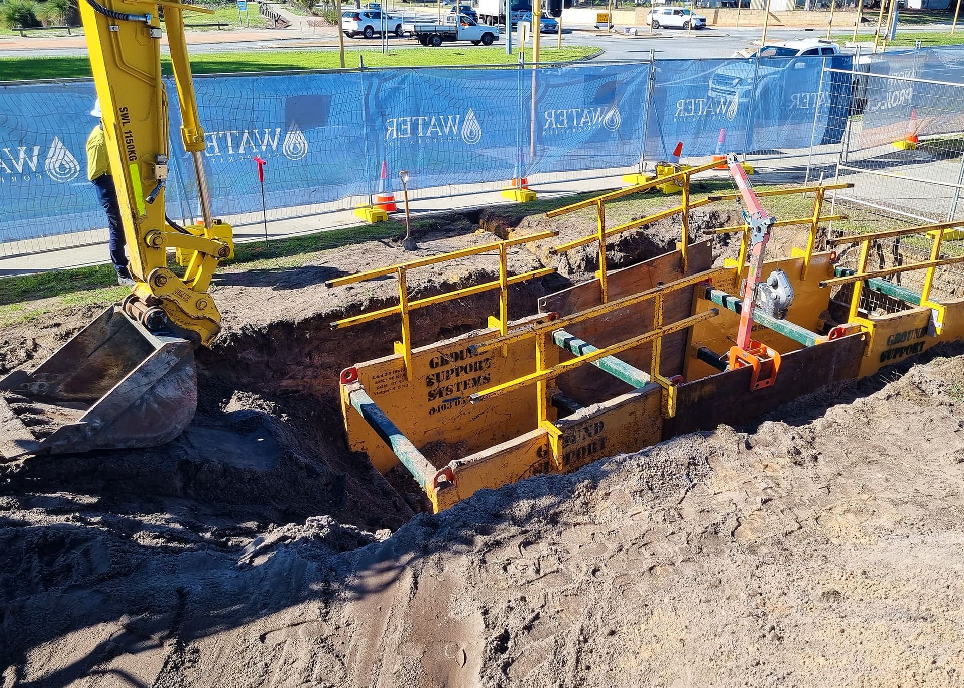 The reinstated cutover site at Mirrabooka