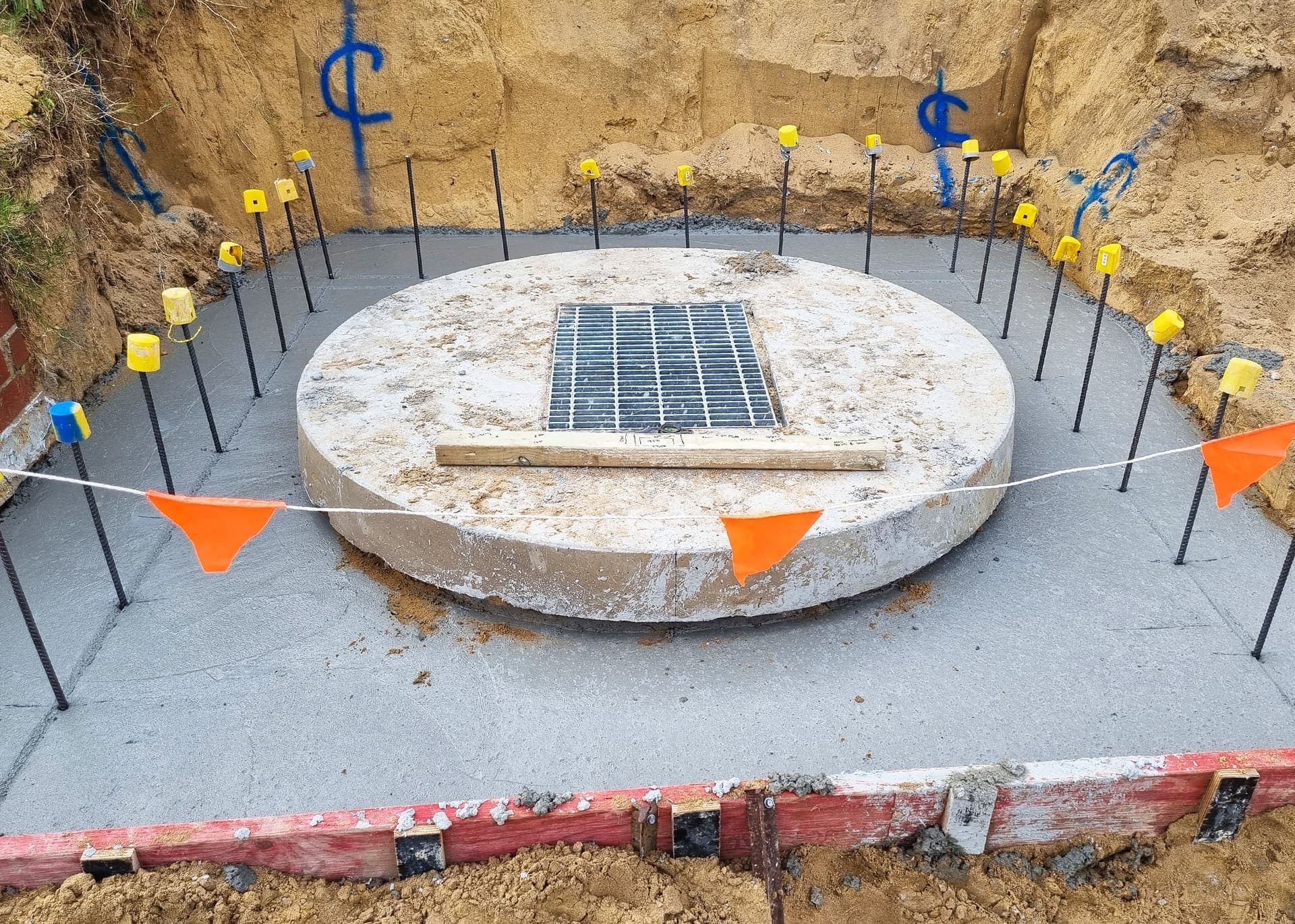 Drainage and concrete works in progress at Melville