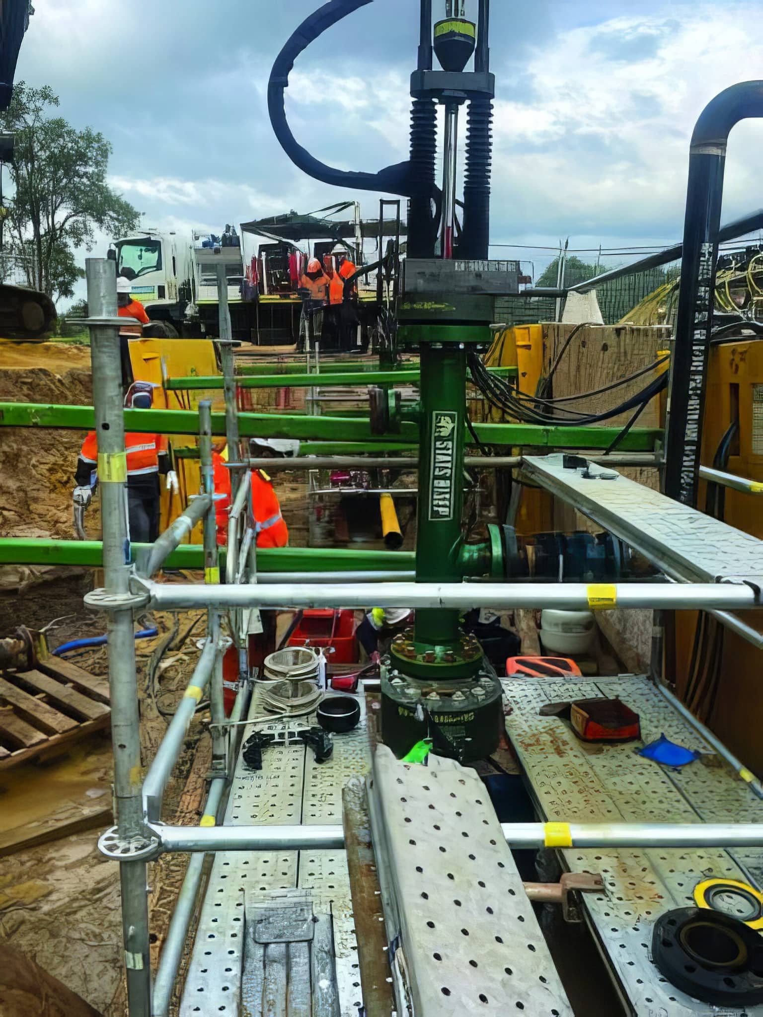 Six inch BISEP double stopple flow stopping rig on the ATCO gas network