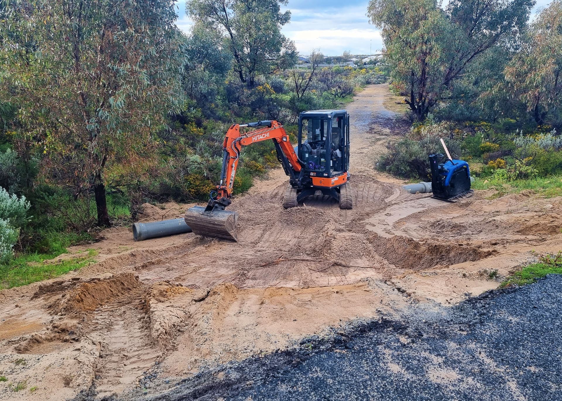 The upgraded access into the bore site
